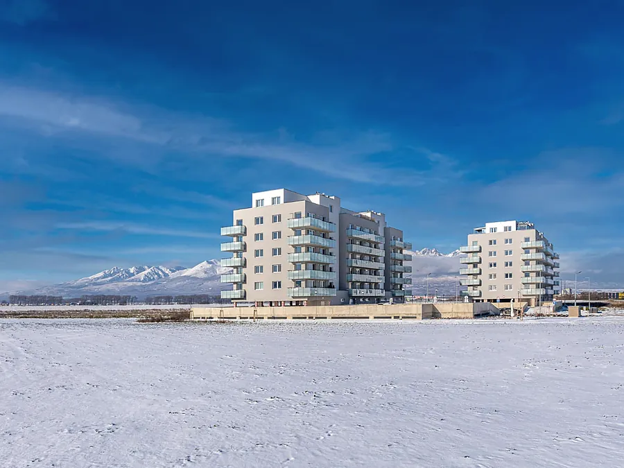 Both buildings below the Tatras, photograph