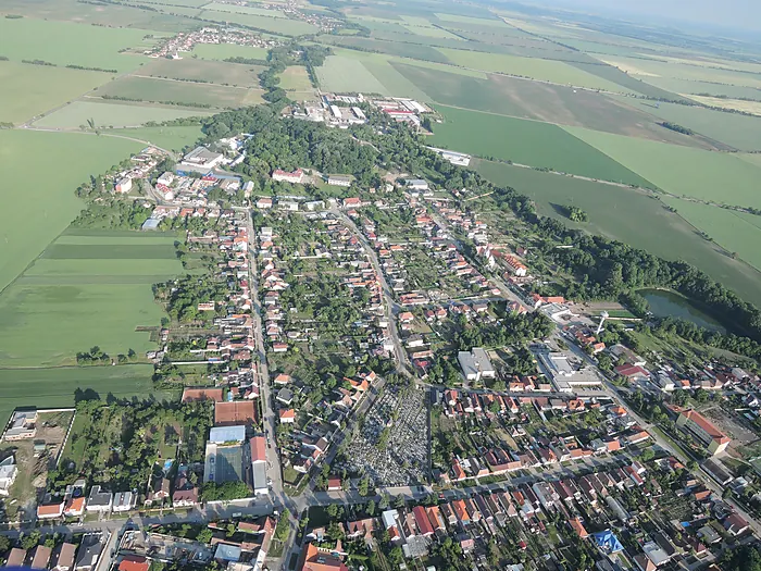 The village of Cífer, aerial photo