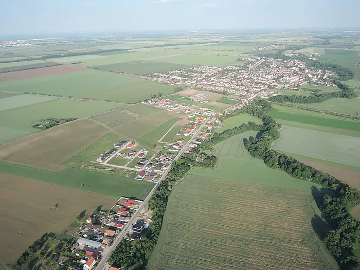Surroundings of the village, aerial photo