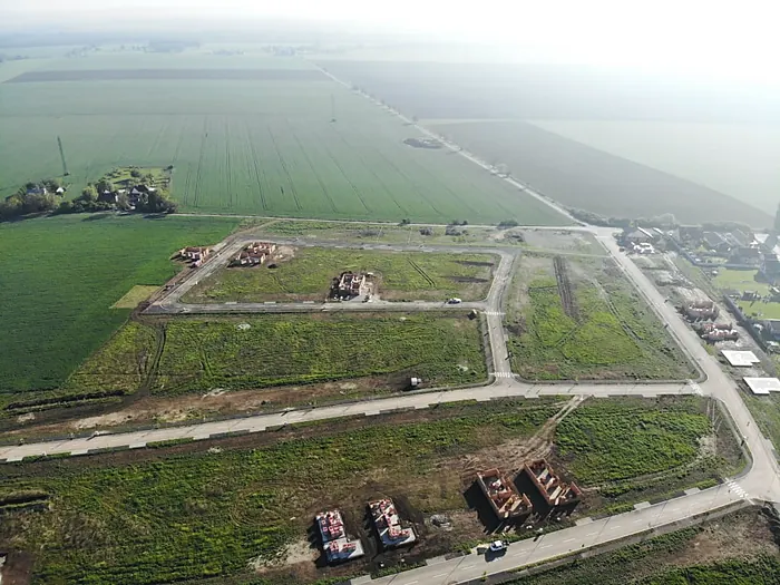 The subdivided area, aerial photo