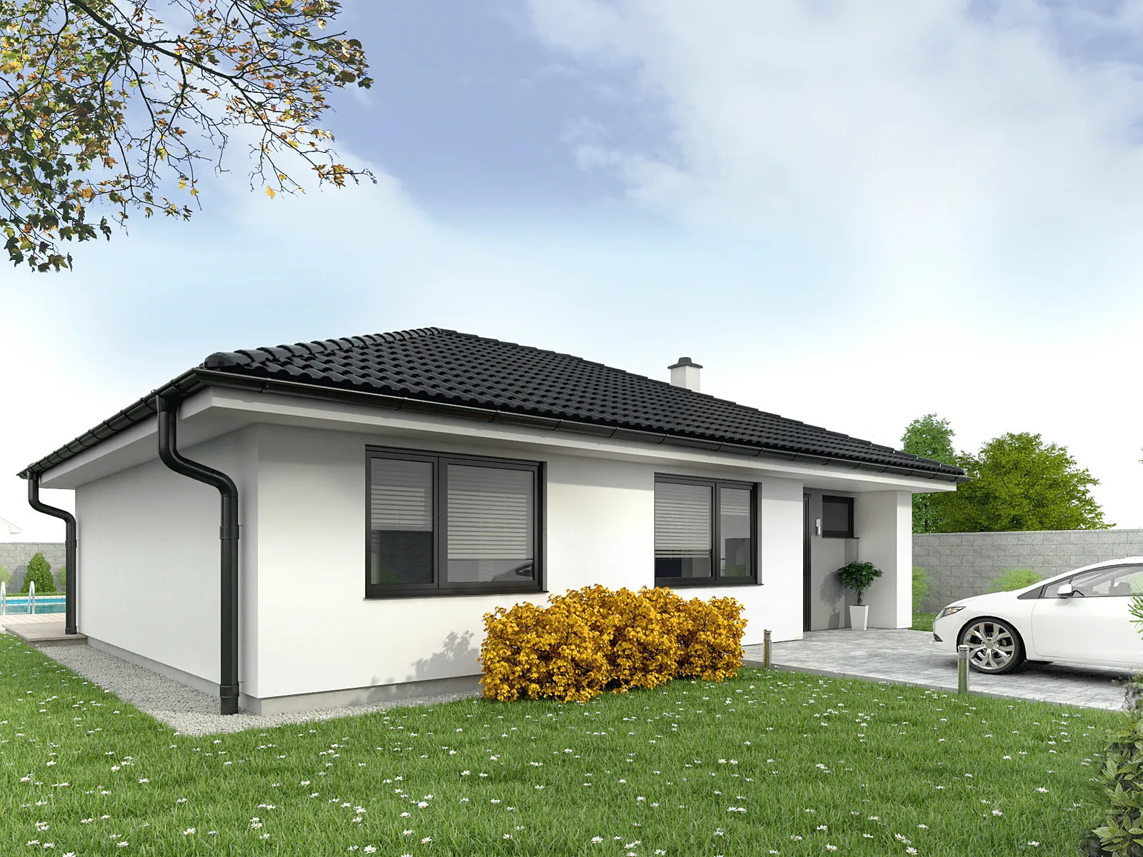 Visualisation of the standard bungalow design