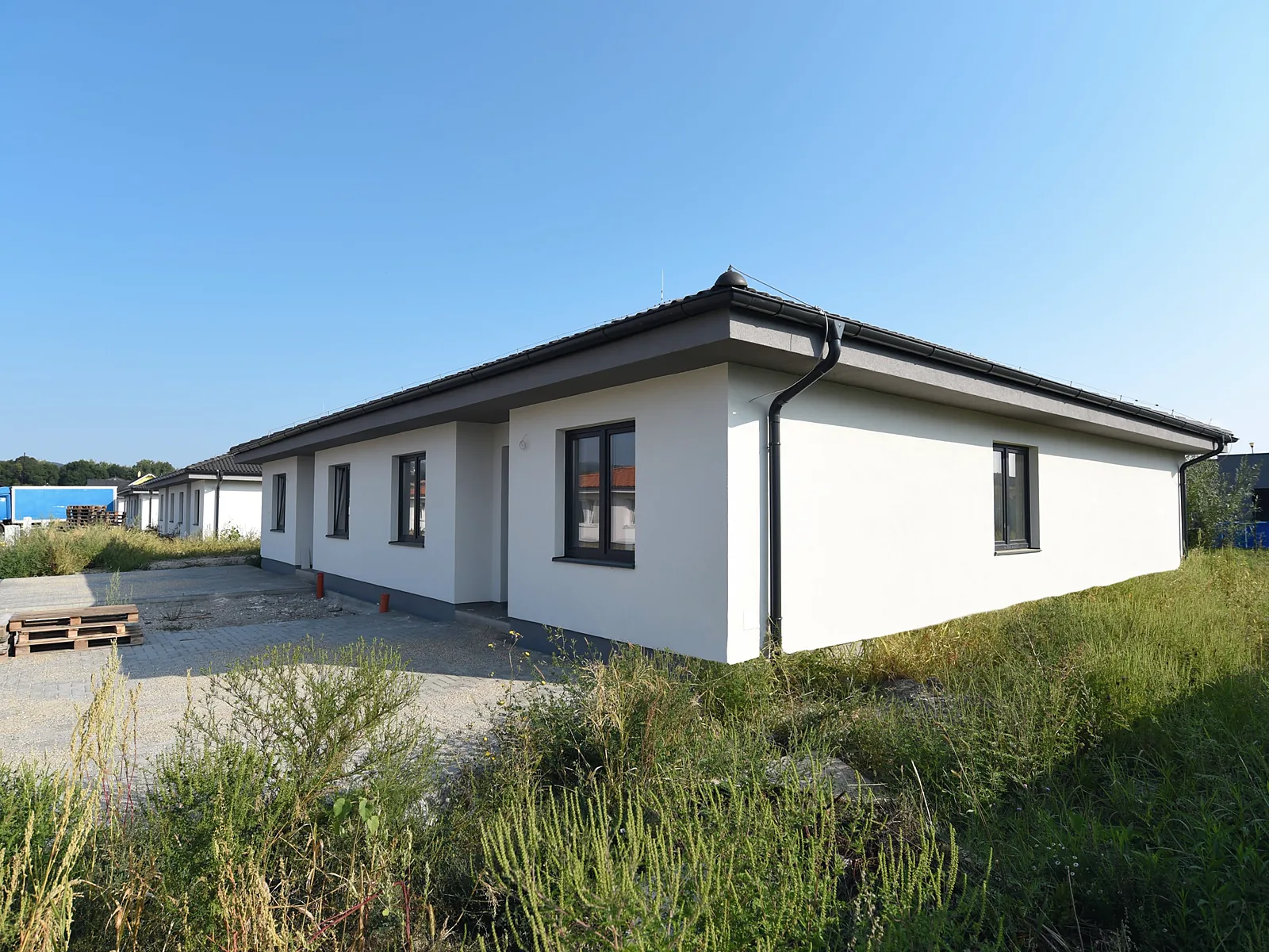 Completed bungalow, photograph