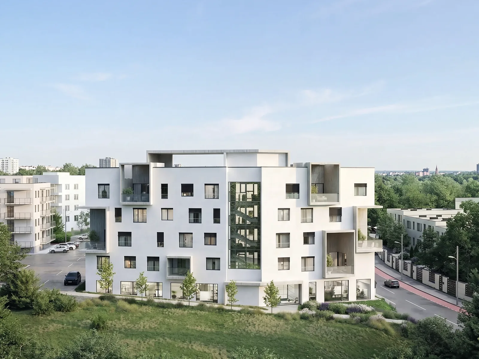 Visualisation, view from the south