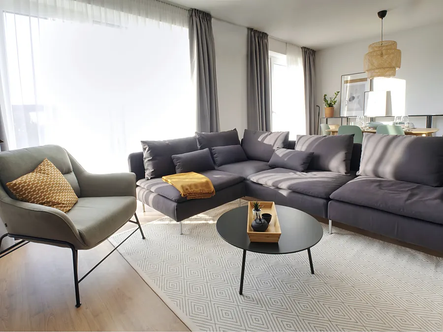 Living area by the window, photograph